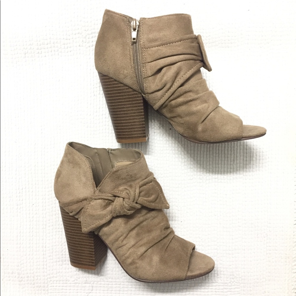 Peep-Toe Bootie